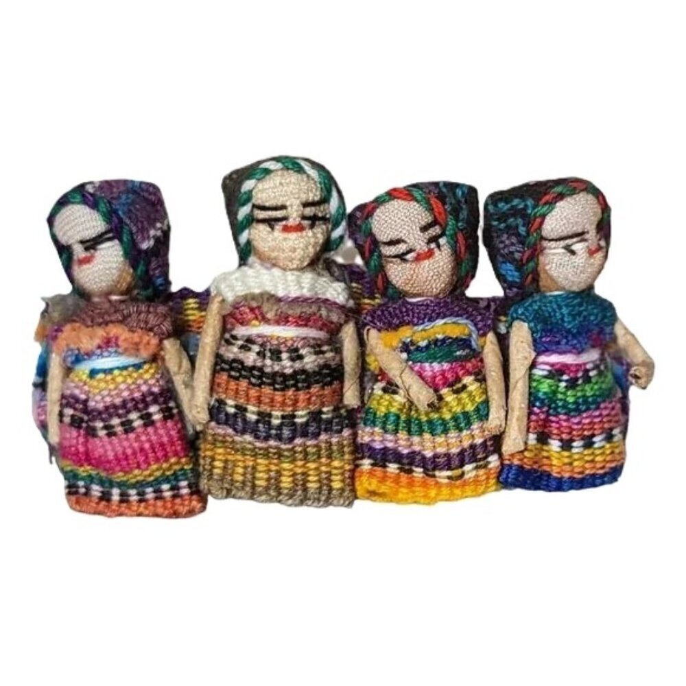 Worry Doll Hair Clip Barrett‎ Guatemalan Boho 4 Girls Indigenous